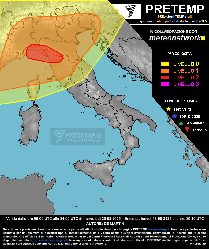 Mappa tendenza del 20 agosto 2025