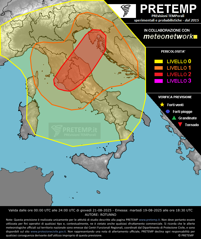 Mappa tendenza del 21 agosto 2025