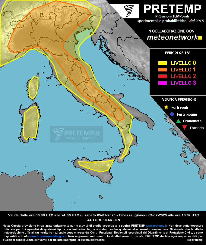 Mappa tendenza del 05 luglio 2025