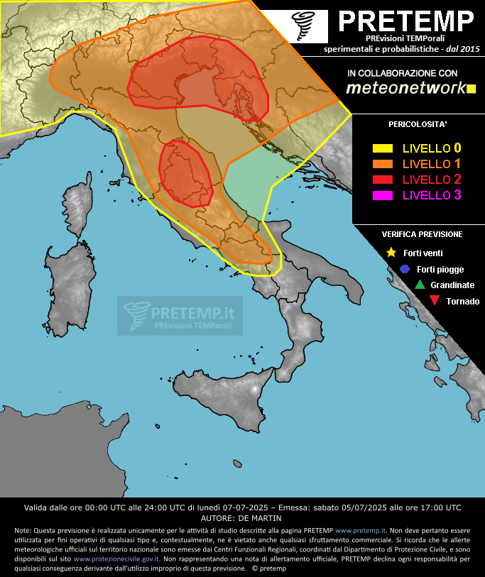 Mappa tendenza del 07 luglio 2025