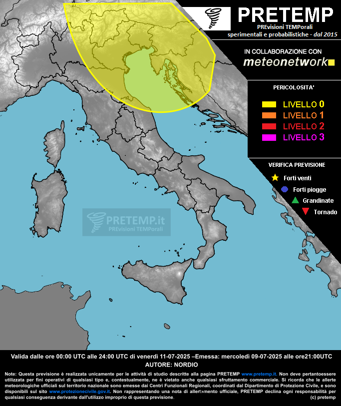 Mappa tendenza del 11 luglio 2025