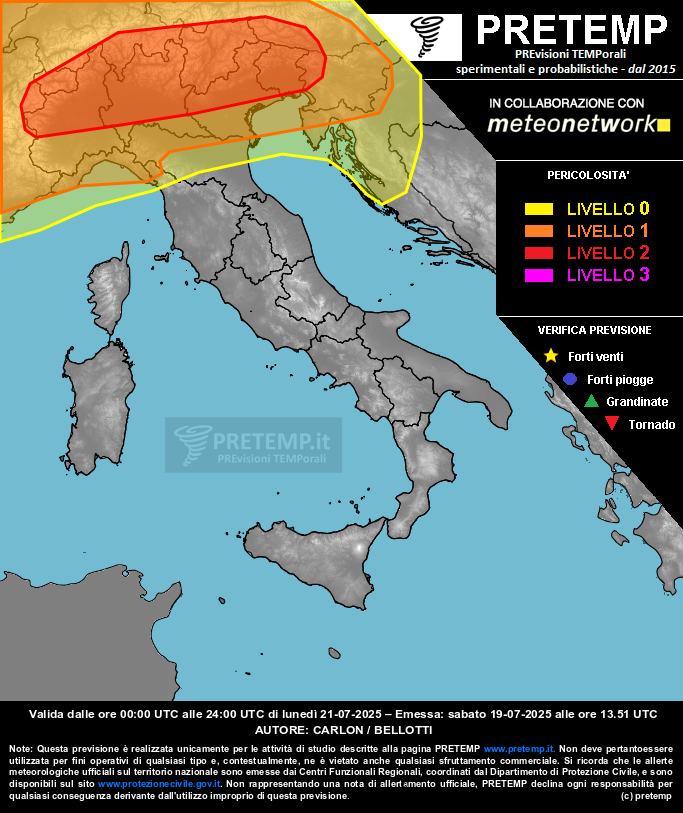 Mappa tendenza del 21 luglio 2025
