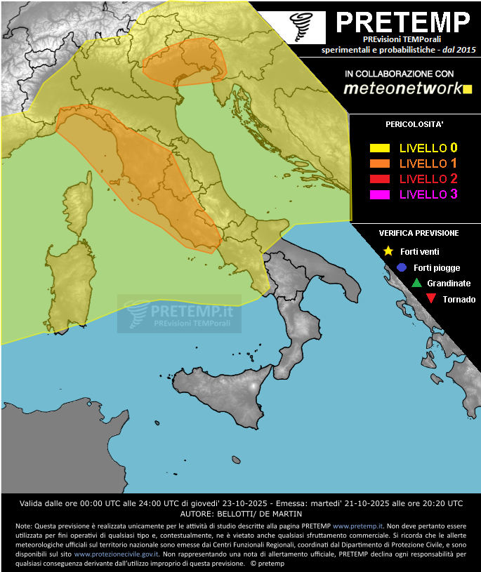 Mappa tendenza del 23 ottobre 2025