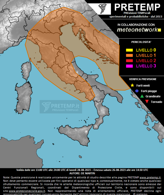 Mappa tendenza del 28 agosto 2023
