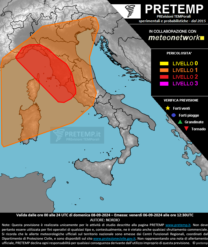 Mappa tendenza del 08 settembre 2024
