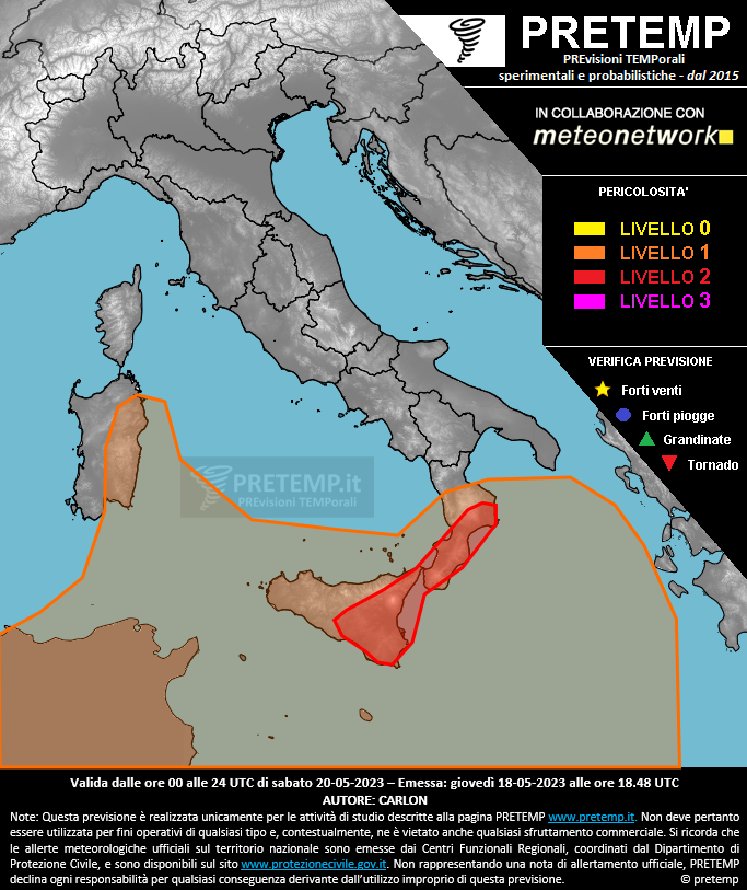 Mappa tendenza del 20 maggio 2023