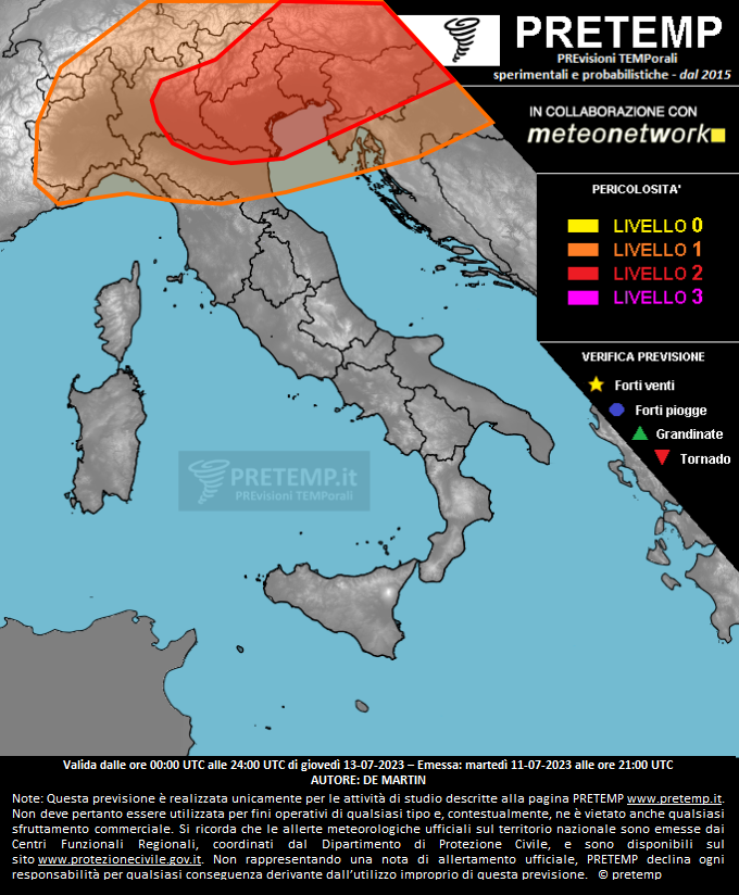 Mappa tendenza del 13 luglio 2023