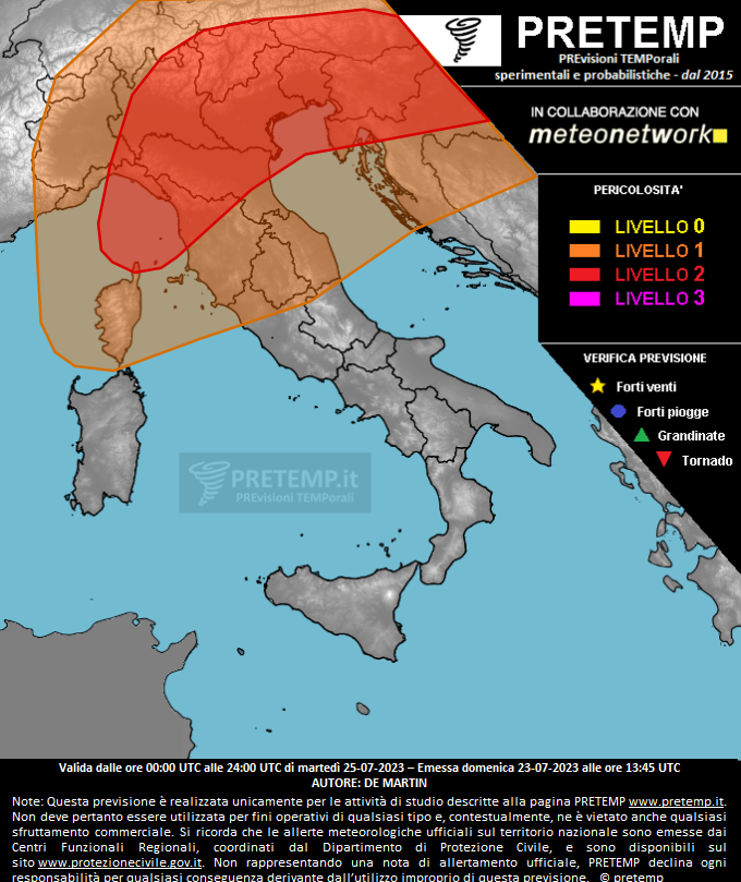 Mappa tendenza del 25 luglio 2023