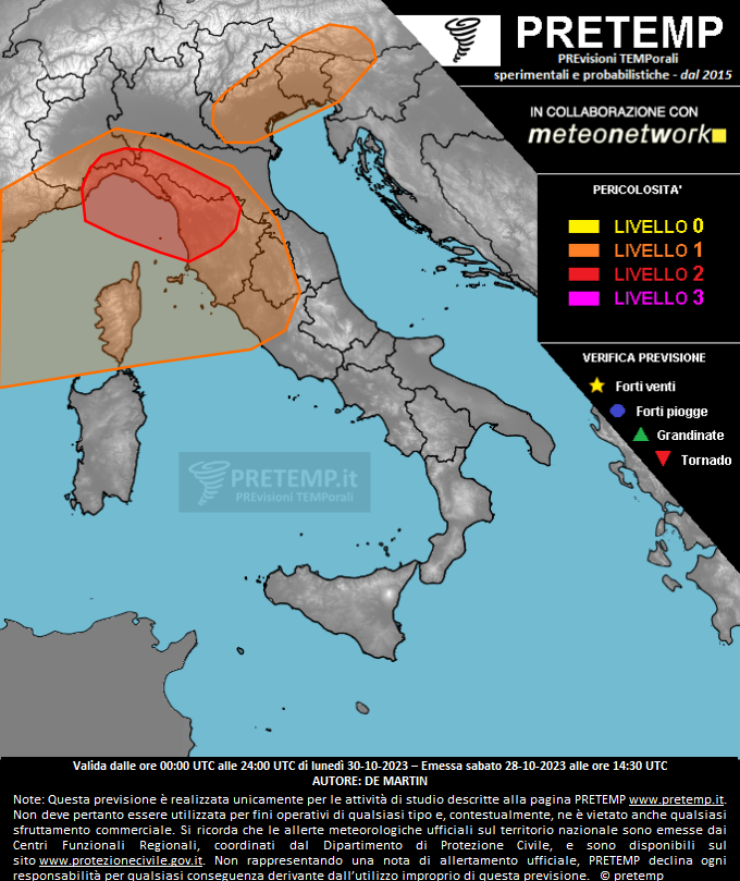 Mappa tendenza del 30 ottobre 2023