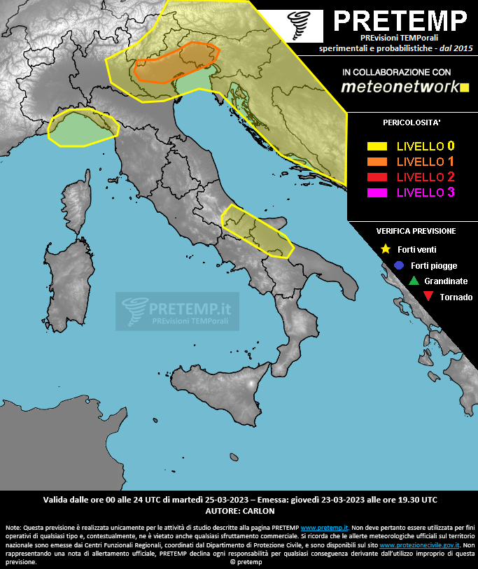 Mappa tendenza del 25 marzo 2023