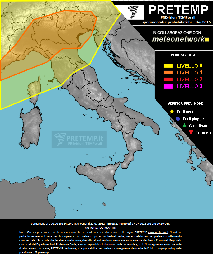 Mappa tendenza del 29 giugno 2022