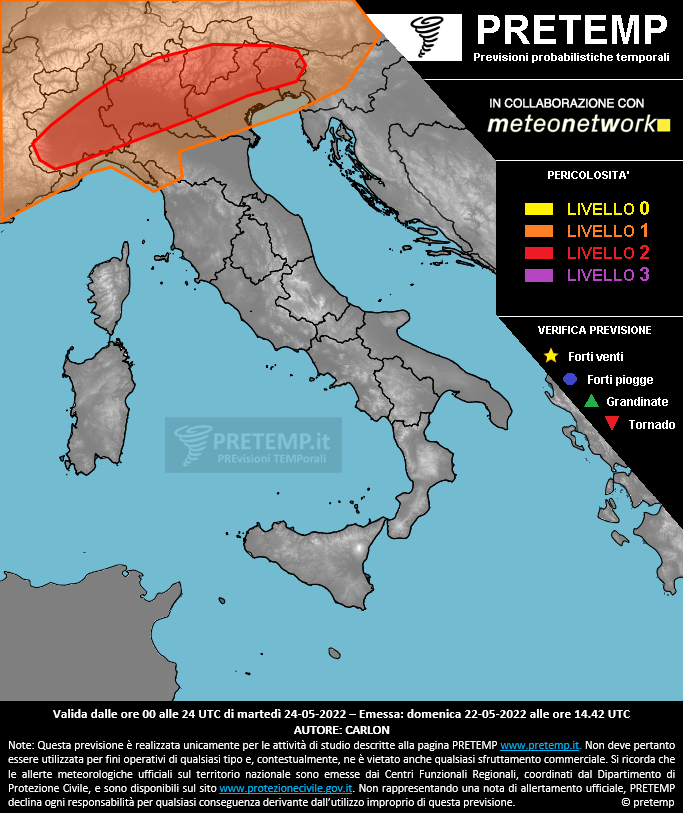 Mappa tendenza del 24 maggio 2022
