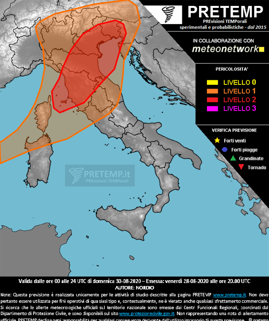 Mappa tendenza del 30 agosto 2020