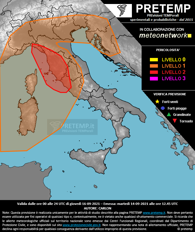 Mappa tendenza del 16 settembre 2021